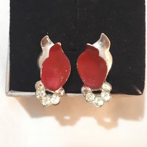 Vintage screwback teardrop earrings